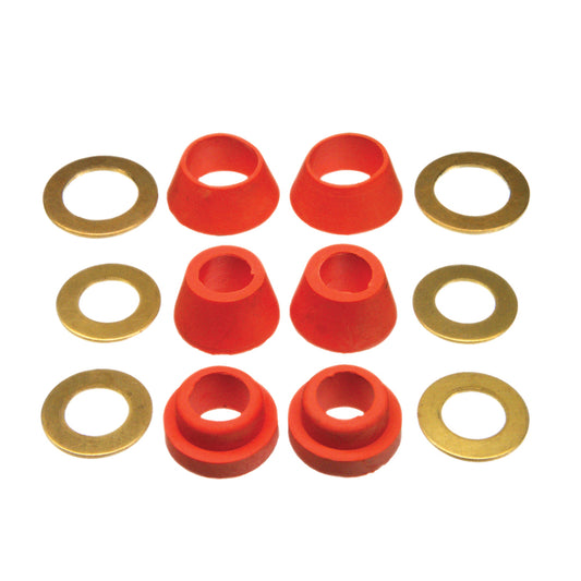 Danco Rubber Cone Washer Assortment with Rings 12 pc (Pack of 6)
