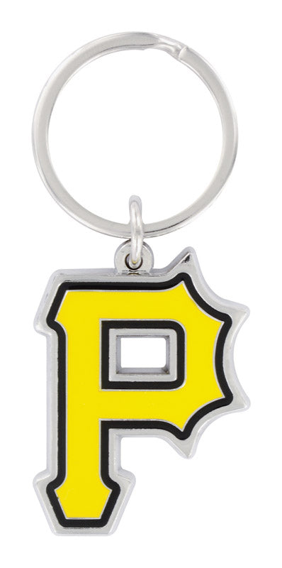Hillman Pittsburgh Pirates Metal Silver Decorative Key Chain (Pack of 3).