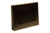 Steelcrest Designer 15-Inch Oil-Rubbed Bronze Gravity Baseboard Vent With Air-Volume Damper & Concealed Mounting Holes