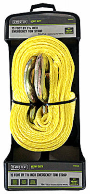 Keeper 2 in. W X 15 ft. L Yellow Tow Strap 5000 lb 1 pk