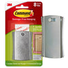 3M Command Steel-Plated Silver Metal 8 lb. 1 pk Picture Hanger