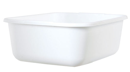 Rubbermaid White Plastic Twin Sink Dishpan 14.45 L x 12.55 W in.