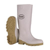 Boss Unisex PVC Plain Boots White 10 US Waterproof 1 pair 16 in.