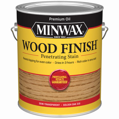 Minwax Wood Finish Semi-Transparent Golden Oak Oil-Based Wood Stain 1 gal. (Pack of 2)