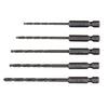 Irwin High Speed Steel Drill Bit Set Quick-Change Hex Shank 5 pc
