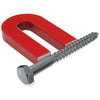 Master Magnetics 07225 2 X 1 X 0.25 Red Alnico Horseshoe Magnet With Keeper