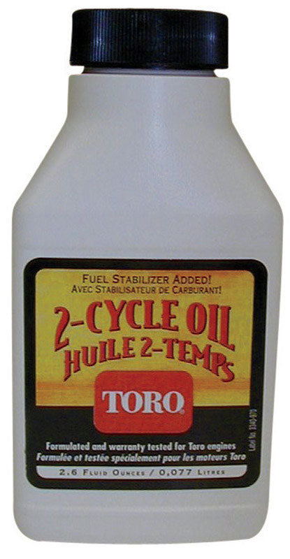 Toro 50:1 Grade Low Smoke Fuel Stabilizer Added 2-Cycle Engine Motor Oil 2.6 oz.