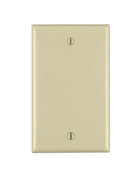 Leviton Ivory 1 gang Nylon Blank Wall Plate 1 pk