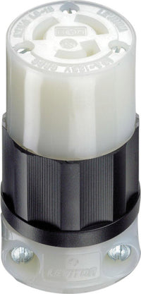 Leviton Industrial Nylon Curved Blade/Ground Locking Connector L5-15R 18-10 AWG 2 Pole 3 Wire - Deal of The Week