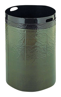 Easy Bagger Black Plastic 'D' Cut Handles Trash Bag Holder - Reusable, 30-39 Gal