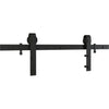 National Hardware Classic Matte Black Steel Barn Door Hanger Kit 1 pc