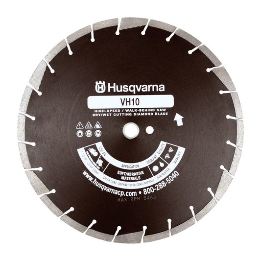 Husqvarna 14 in. D X 1 in. VH10 Diamond Segmented Rim Circular Saw Blade 24 teeth 1 pk