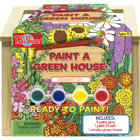 T.S. Shure Paint A Green House Wood 6 pc (Pack of 6)