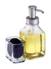InterDesign Cora Soap Pump And Side Caddy 8 in. H x 5.5 in. W x 3.2 in. L Satin Clear Glass (Pack of 2)