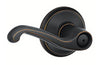 Schlage Flair Aged Bronze Privacy Lockset 1-3/4 in.