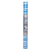Con-Tact 16 ft. L X 18 in. W Blue/White Stripes Self-Adhesive Shelf Liner (Pack of 6)