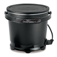 Gran Pappy Black Cast Aluminum 150W 120V Deep Fryer 6-Cups Capacity - Open Box