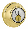 Kwikset SmartKey Bright Brass Metal Deadbolt