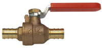 SharkBite 1/2 in. Brass Crimp Ball Valve Full Port Lever For Water