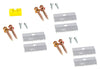 Hangman Silver Flushmount Hanger 6 pk