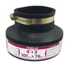 Fernco Schedule 40 4 in. Hub X 3 in. D Hub PVC Flexible Coupling 1 pk - Open Box