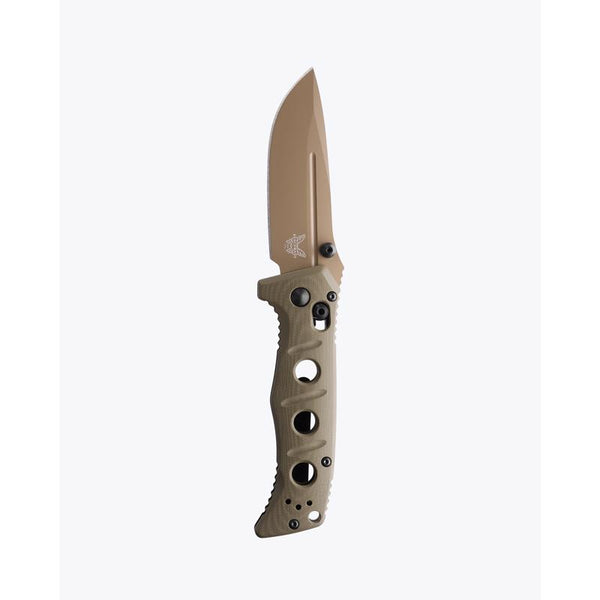 Cuchillo plegable Benchmade Olive Drab de acero para herramientas CPM-Cru-Wear > 6 in.