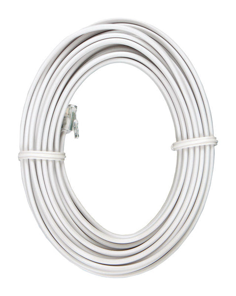 CABLE DE LÍNEA TELEFÓNICA 15' BLANCO