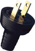 Leviton 010-48642-02e 15a 125v Black Non-Grounding Replacement Plug