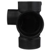 Charlotte Pipe 3 in. Hub X 3 in. D Hub ABS Sanitary Street Tee