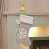 Dyno Gray/White Snowflake Christmas Stocking 20 in. (Pack of 12)
