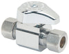 BrassCraft 3/8 in. Compression outlets X 3/8 in. Compression Brass Straight Valve