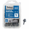 Teks No. 12  x 3/4 in. L Hex Washer Head Zinc-Plated Steel Roofing Screws 90 pk