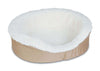 Aspen Pet Assorted Sheepskin Pet Bed 7 in. H X 23 in. W X 17 in. L