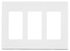Leviton Decora Plus White 3 gang Polycarbonate Decorator Screwless Wall Plate 1 pk - Open Box
