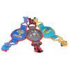 Multipet Round Tug W/Disc Squeaker Dog Toy