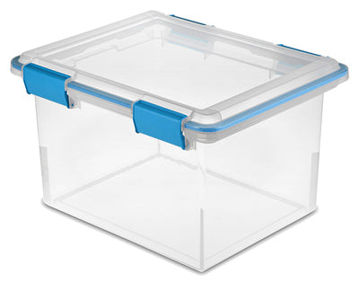 Sterilite 2.75 in. H x 6.625 in. W x 11 in. D Stackable Clip Storage Box