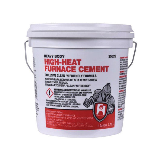 Hercules Oatey White 0 g/L VOC Odorless 11 to 13 pH High Heat Furnace Cement Paste 1 gal.