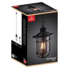 Globe Electric Metal Farmhouse 1-Light Black Outdoor Hanging Wall Lantern Sconce 60W
