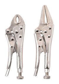 Home Plus 4-3/4 in. Carbon Steel Two Piece Locking Pliers Set Silver 2 pk (Pack of 6)