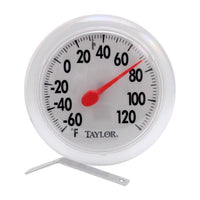 Taylor Dial Thermometer Plastic White (Pack of 6)