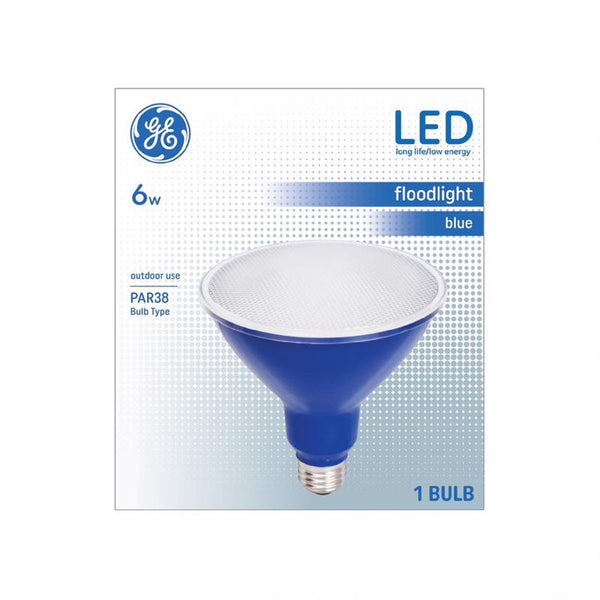 Bombilla LED para proyector GE PAR 38 E26 (mediana), color azul, paquete de 1
