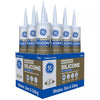 GE Silicone Clear Silicone 2 Window and Door Silicone 10.1 oz. (Pack of 12)