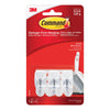 3M Command Small Plastic Hook 1-5/8 in. L 3 pk (Pack of 6)