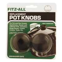 Fitz-All Plastic Replacement Pot Knob Black
