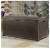 Suncast Brown Plastic 99 gal. Capacity Deck Box 26 H x 50 W x 26 D in.