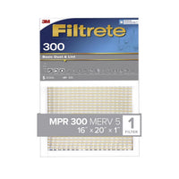 Filtrete 16 in. W X 20 in. H X 1 in. 300 MPR Pleated Filter Dust (Pack of 4)