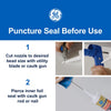 GE Advanced Clear Silicone 2 Kitchen and Bath Caulk Sealant 2.8 oz (Pack of 12)