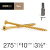 Deck Plus No. 10  x 3-1/2 in. L Star Flat Head Exterior Deck Screws 5 lb.