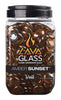 Bond Manufacturing Amber Sunset Gloss Glass Fire Pit Lava Glass