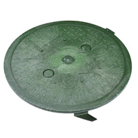 NDS SureFit 10 in. W X 2 in. H Round Valve Box Cover Green